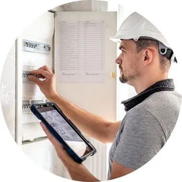 Tipos de imóveis atendidos por eletricistas, como residências, comércios e condomínios